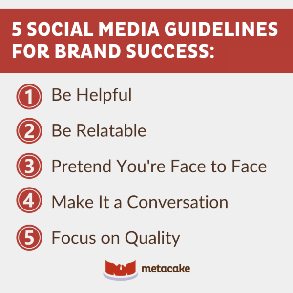 Graphic #2: 5 CRITICAL SOCIAL MEDIA GUIDELINES FOR YOUR BRAND