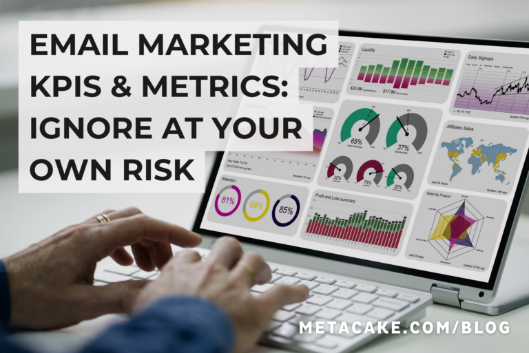 A marketer studies his client’s email marketing KPIs to get a better understanding of their performance.