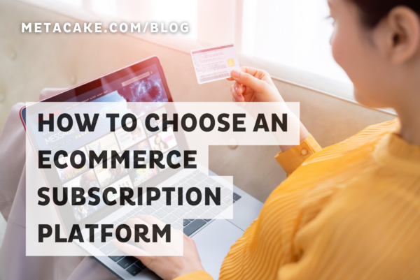 Person on laptop deciding what ecommerce subscription platform to choose.