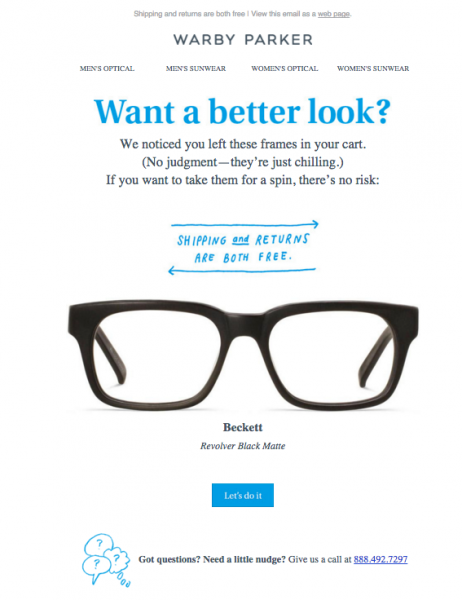Warby Parker Email