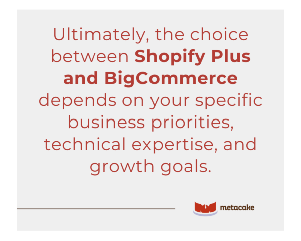 Graphic: Shopify Plus vs. BigCommerce: A Tale of Pros and Cons