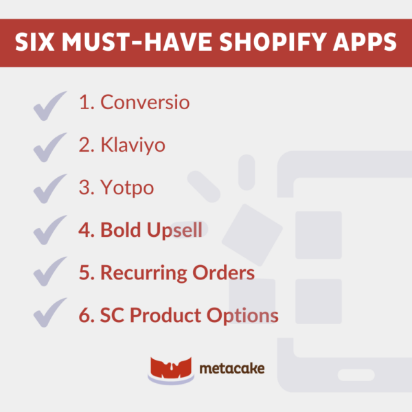 Graphic #2: SIX MUST-HAVE SHOPIFY APPS YOU NEED TO GET TODAY