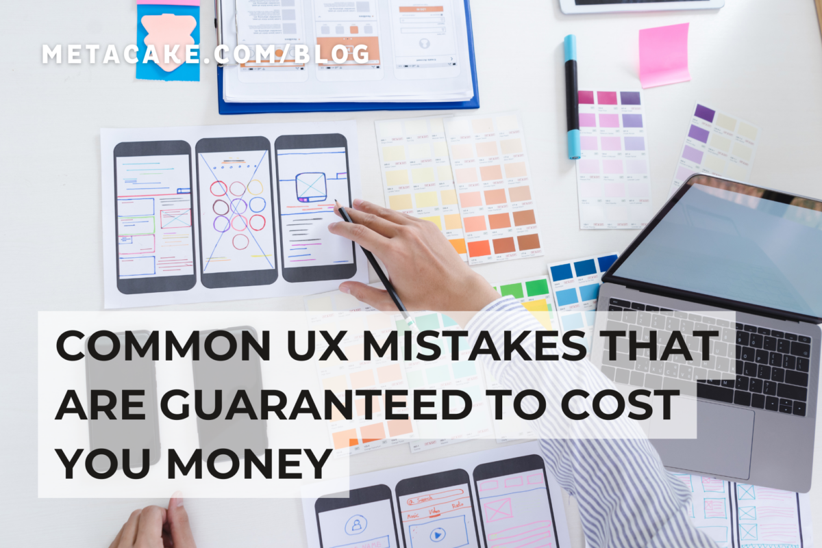 Making mistakes with UX design.