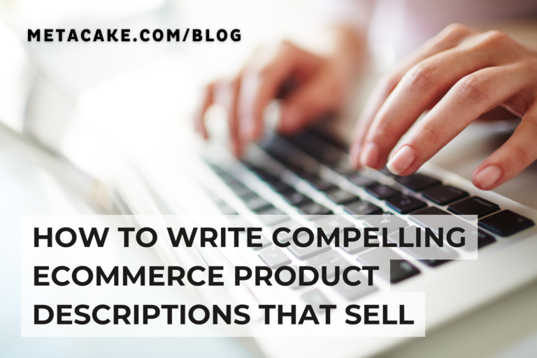 Writing product descriptions for ecommerce.