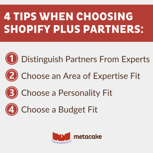 Graphic #2: 4 Tips When Choosing Shopify Plus Partners