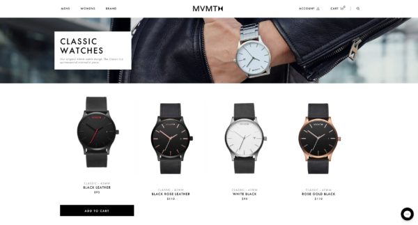 Example of Product Grid on Ecommerce Category Page 