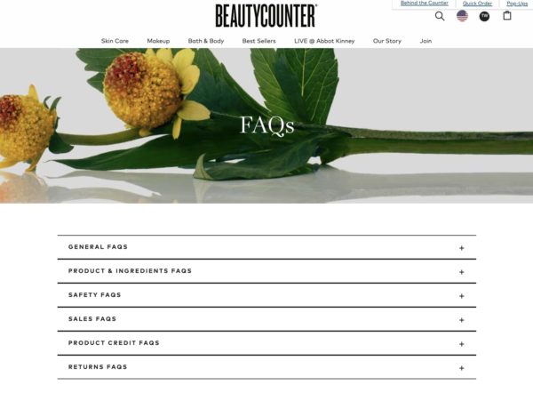 BeautyCounter - FAQ