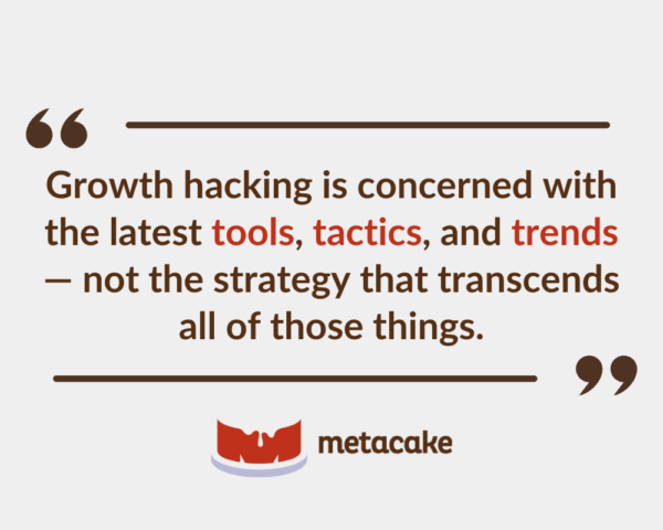 Graphic: GROWTH HACKING VS. GROWTH STRATEGY: 5 TIPS ON HOW TO GROW AN ECOMMERCE BUSINESS