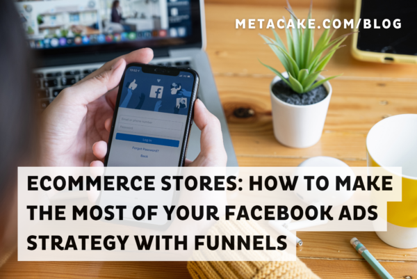 A person checks their ecommerce facebook ads funnel performance on their phone.