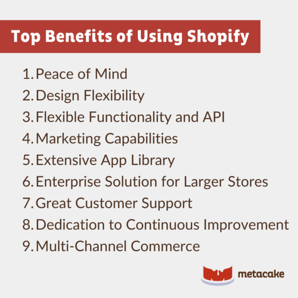 Graphic: 9 BENEFITS OF SHOPIFY, PLUS WHY IT’S OUR GO-TO ECOMMERCE PLATFORM (& SHOULD BE YOURS TOO)