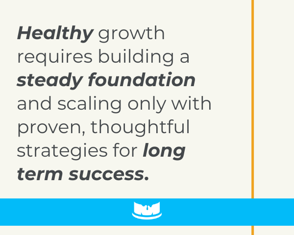 Graphic #2: How to Scale Your Ecommerce Business With Healthy Growth