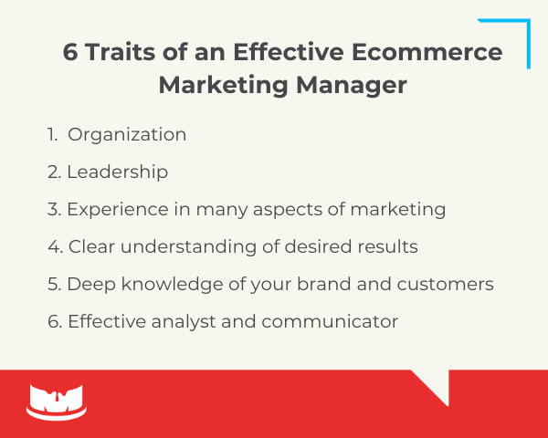 Graphic #1: 6 Traits of an Effective Ecommerce Marketing Manager